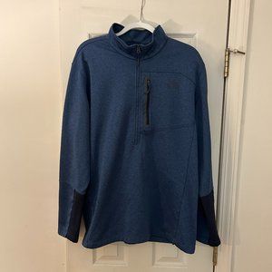Blue Northface quarter zip